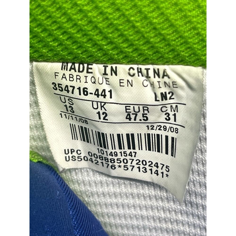 Nike x Undefeated Air Huarache Blue Green 354716‑441 Men’s 13 Retro Rare - Picture 9 of 14